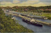 Panama, miraflores locks  1957.jpg (48771 byte)